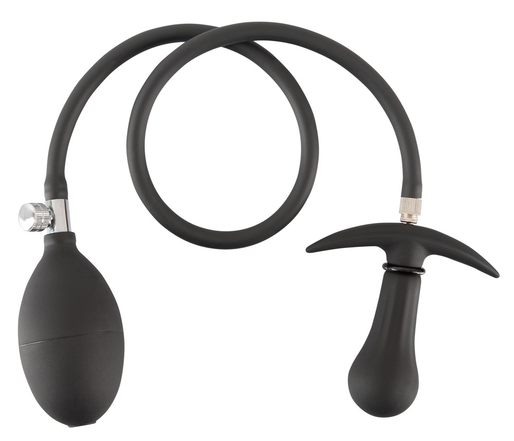 Korek analny silikonowy pompowany 8 cm — zdjęcie 2