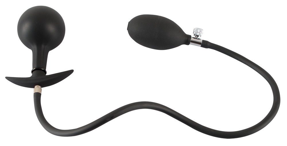 Korek analny silikonowy pompowany 8 cm — zdjęcie 4
