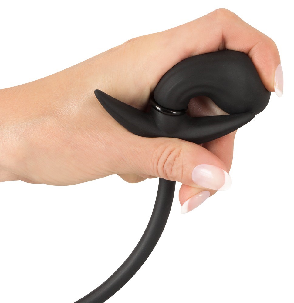 Korek analny silikonowy pompowany 8 cm — zdjęcie 8