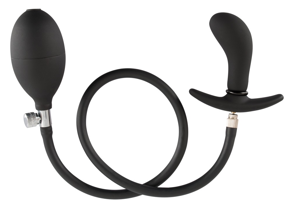 Korek analny silikonowy pompowany 8 cm — zdjęcie 2