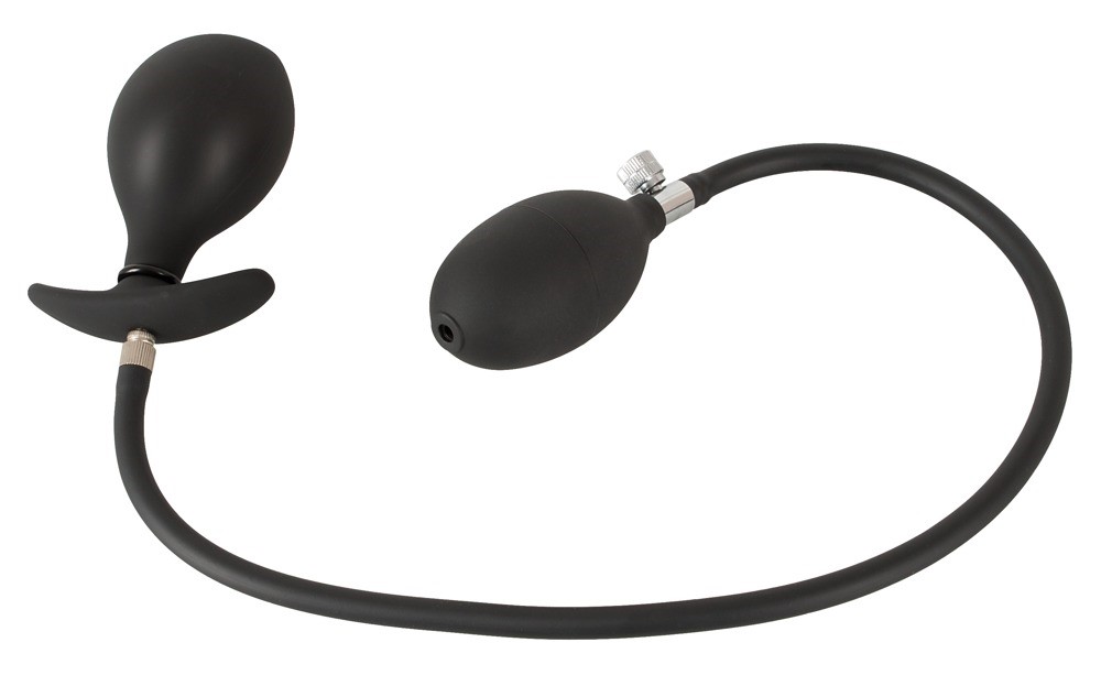 Korek analny silikonowy pompowany 8 cm — zdjęcie 4