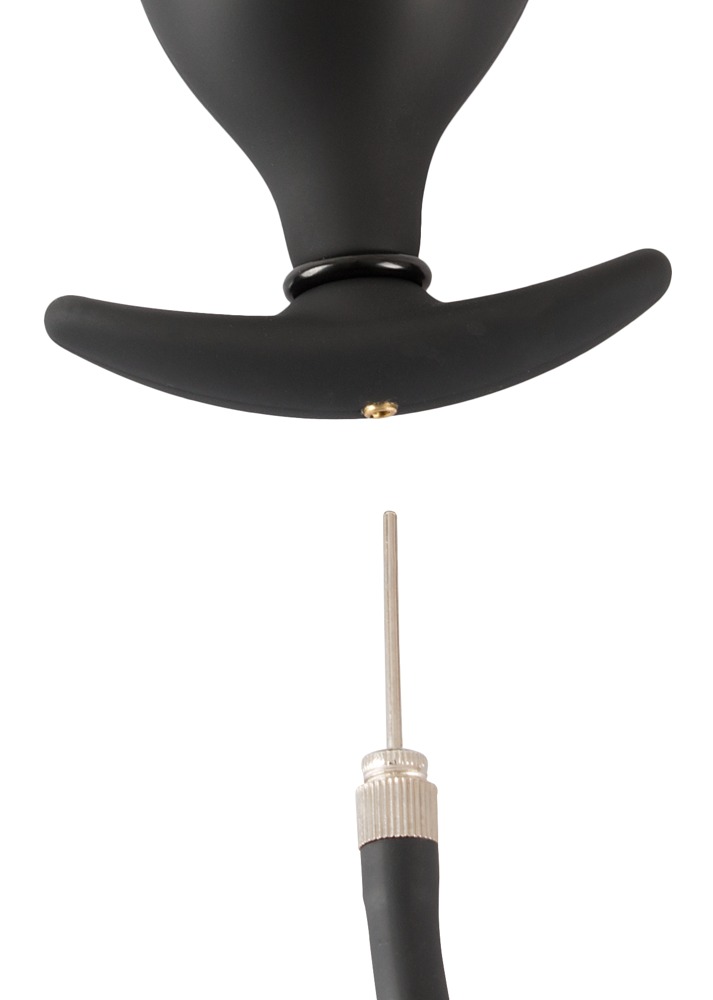 Korek analny silikonowy pompowany 8 cm — zdjęcie 7