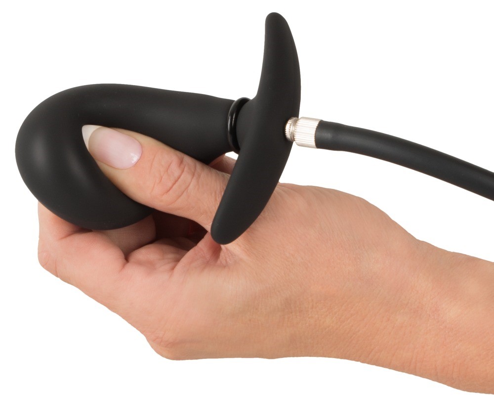 Korek analny silikonowy pompowany 8 cm — zdjęcie 9