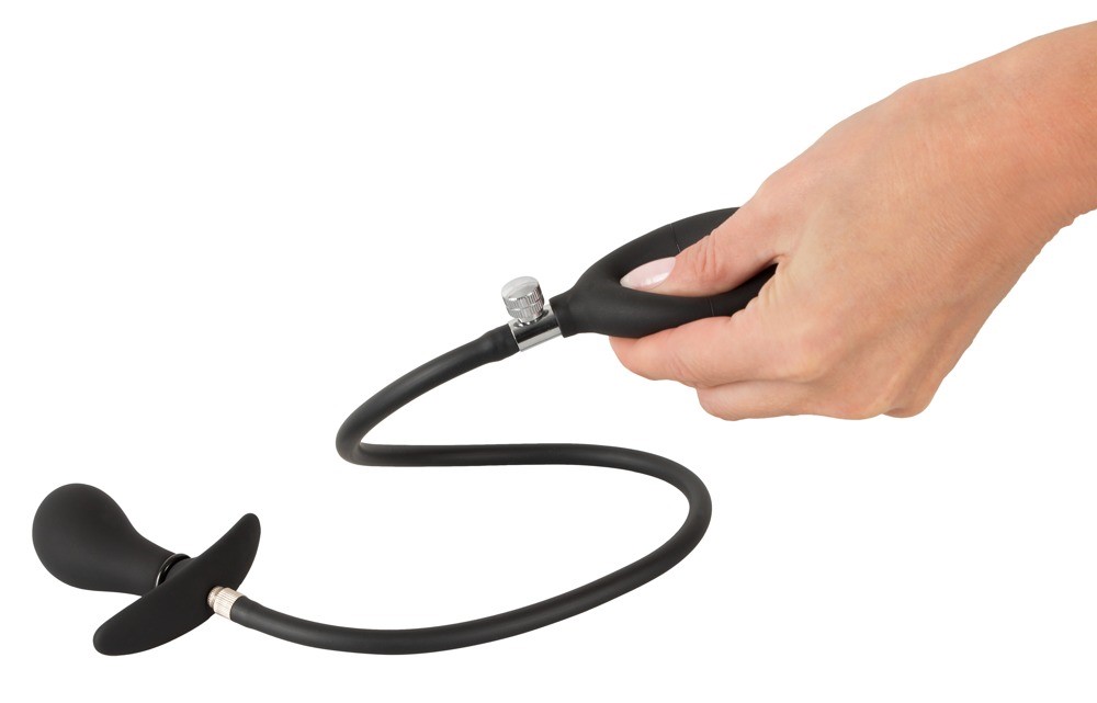 Korek analny silikonowy pompowany 8 cm — zdjęcie 10