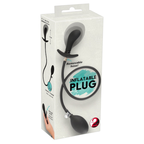 Korek analny silikonowy pompowany 8 cm