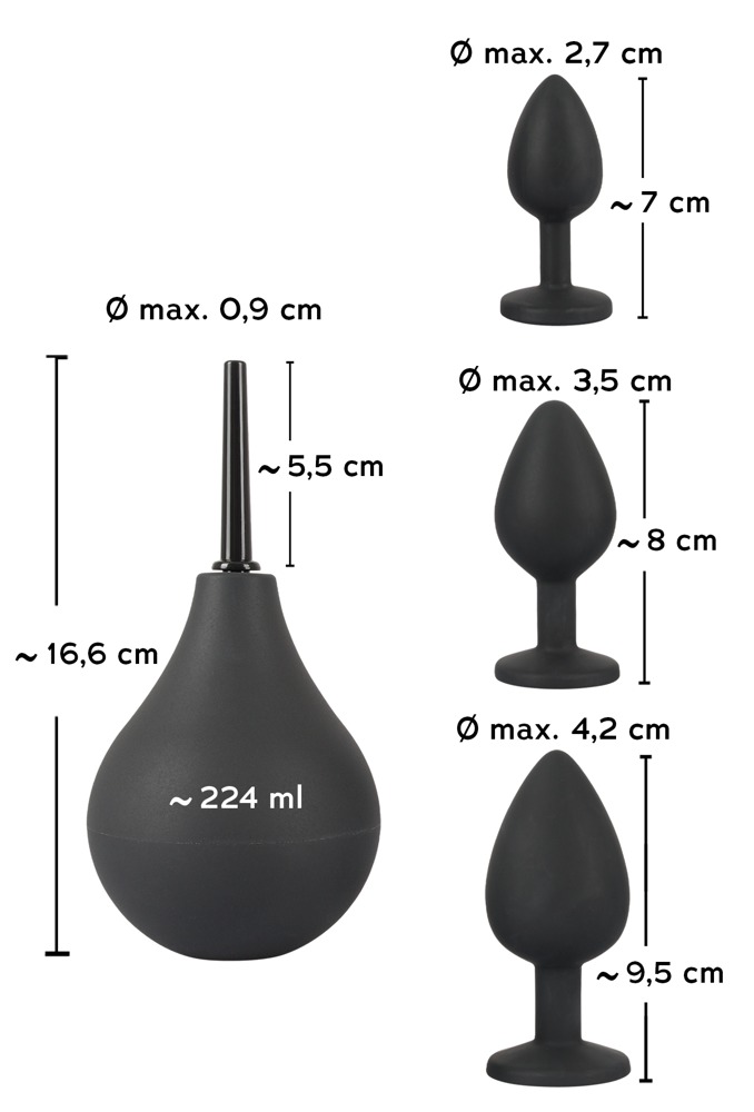 Zestaw analny Black Velvets — zdjęcie 8