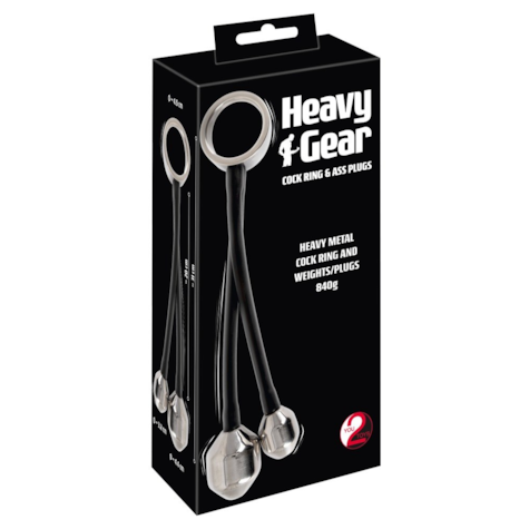 Heavy gear cock ring&ass plugs