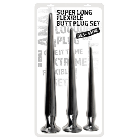 Korki analne Super Long 3 szt.