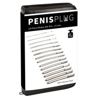 Komplet stalowych dilatorów 14szt PenisPlug
