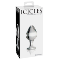 Korek analny szklany No. 25 9cm Icicles