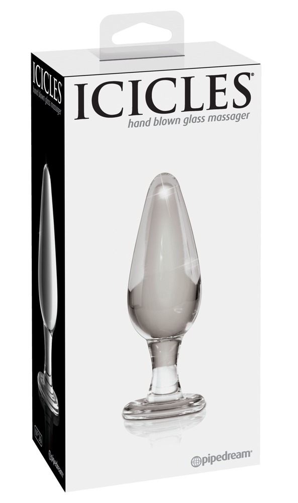 Korek analny szklany No. 26 11cm Icicles