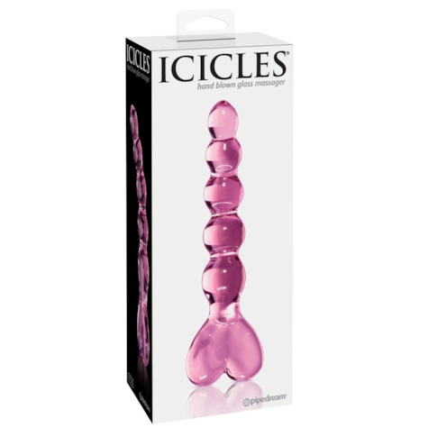 Dildo szklane 20 cm Icicles No. 43