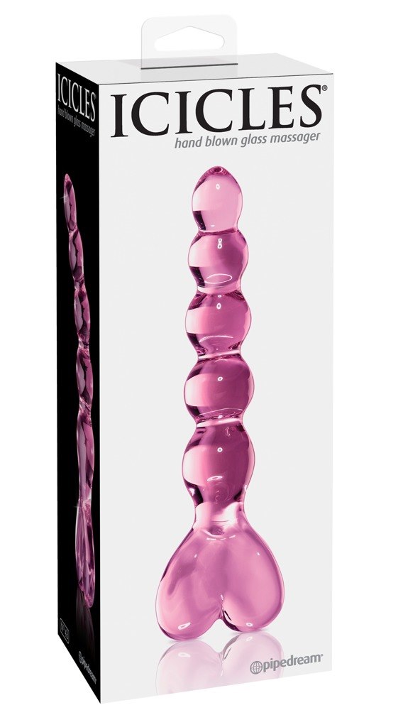 Dildo szklane 20 cm Icicles No. 43