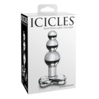 Korek analny szklany No. 47 10,5cm Icicles