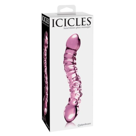 Dildo szklane 19,5 cm Icicles No. 55