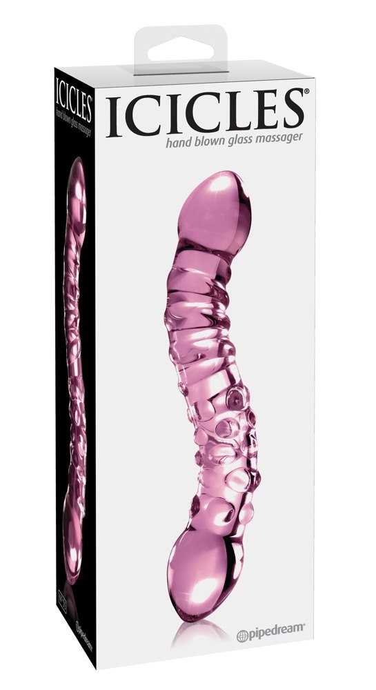 Dildo szklane 19,5 cm Icicles No. 55