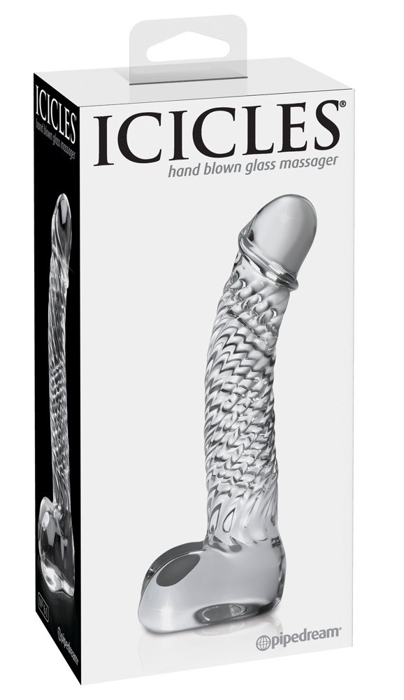 Dildo szklane 16,5 cm Icicles No. 61