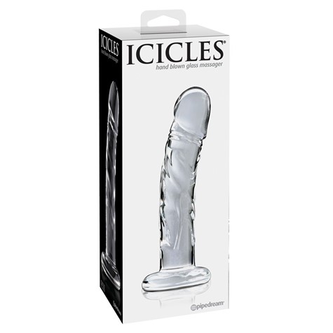 Dildo szklane 18 cm Icicles No. 62