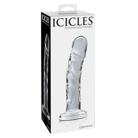Dildo szklane 18 cm Icicles No. 62