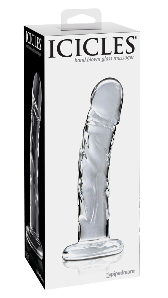 Dildo szklane 18 cm Icicles No. 62