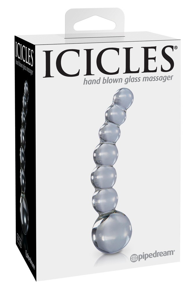 Dildo szklane 12 cm Icicles No. 66