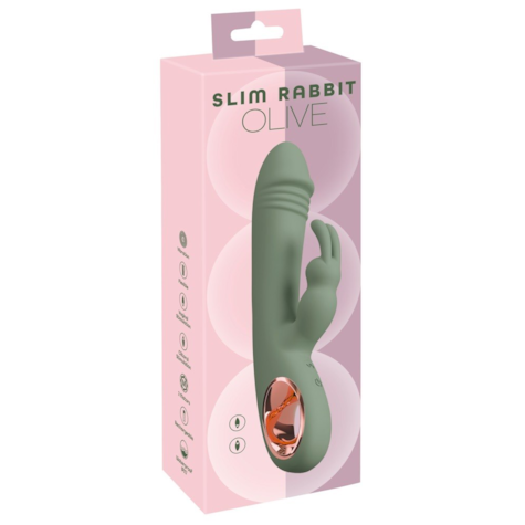 Wibrator Slim Rabbit Olive