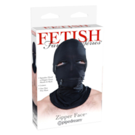 FFS Zipper Face Hood Black
