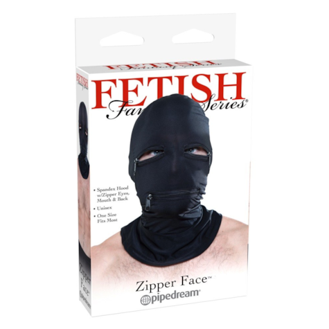 FFS Zipper Face Hood Black