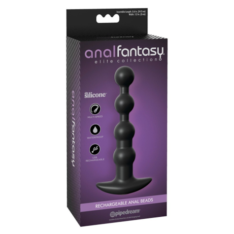 Koraliki analne silikonowe z wibracjami 17 cm Anal Fantasy