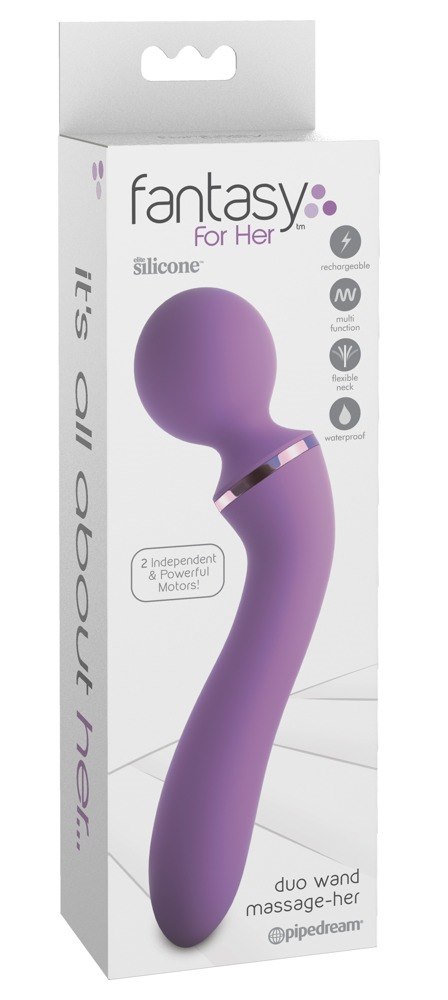 Masa¿er silikonowy Duo Wand 20 cm Fantasy For Her