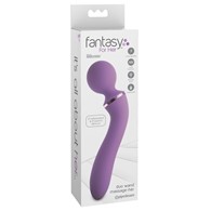 Masażer silikonowy Duo Wand 20 cm Fantasy For Her