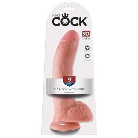 Dildo z przyssawką 23 cm King Cock