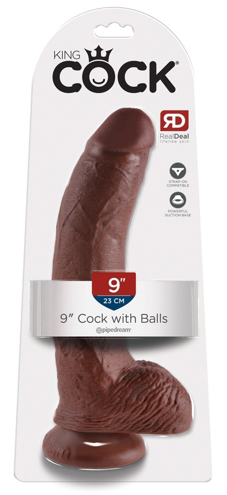 Dildo z przyssawką 23 cm King Cock