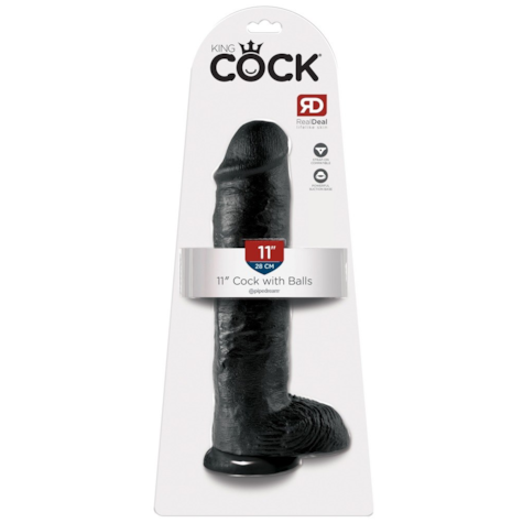 Dildo z przyssawką 28 cm King Cock