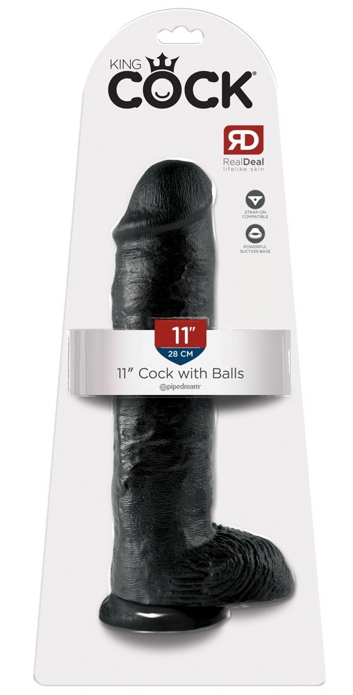 Dildo z przyssawką 28 cm King Cock