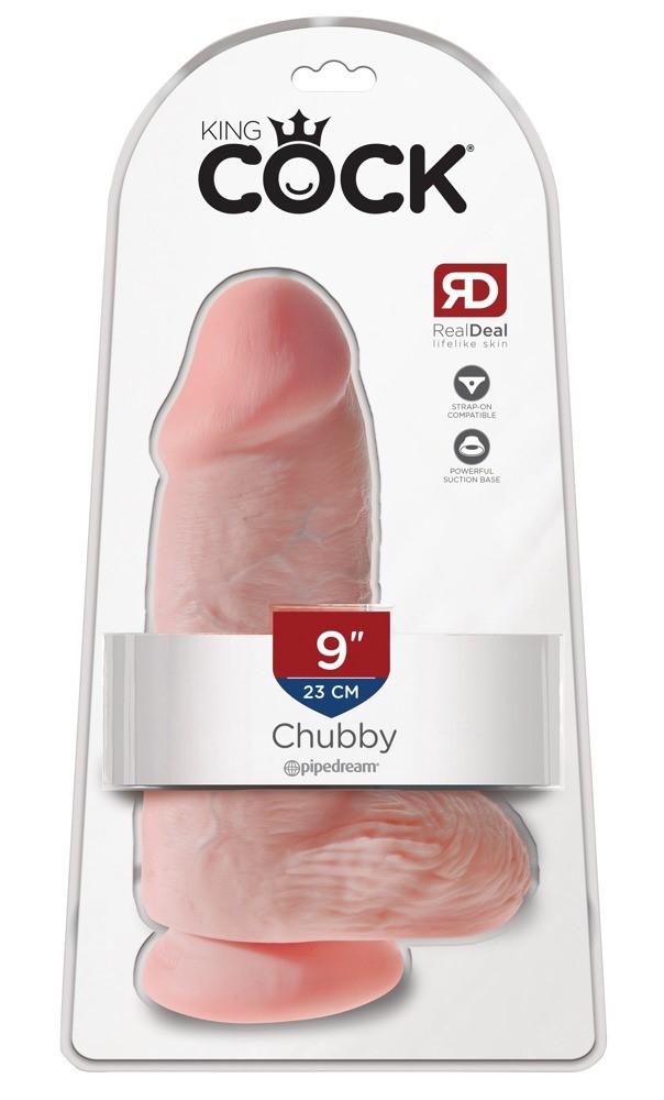 Dildo z przyssawką Chubby 23 cm King Cock