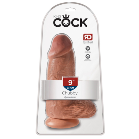 Dildo z przyssawką Chubby 23 cm King Cock