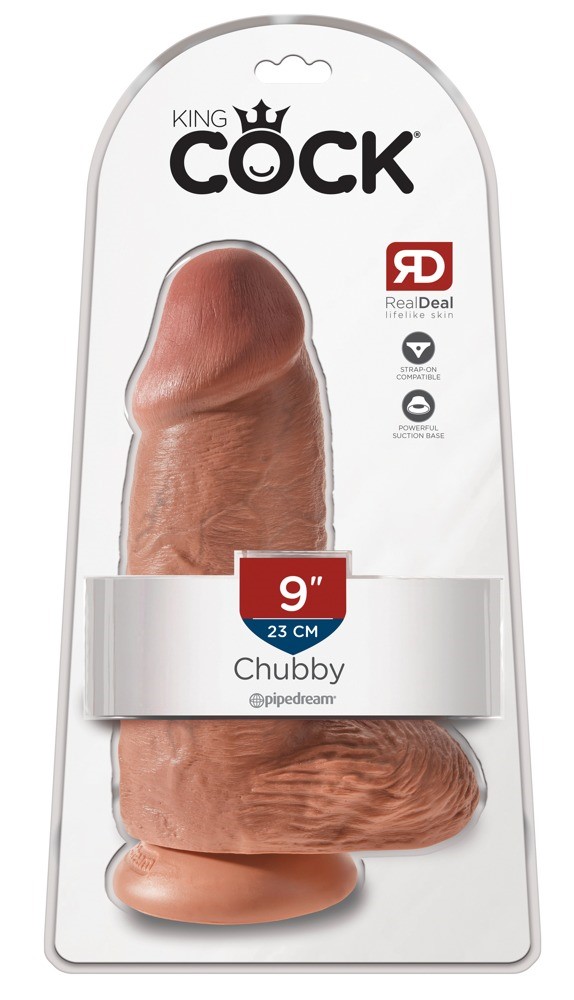 Dildo z przyssawką Chubby 23 cm King Cock