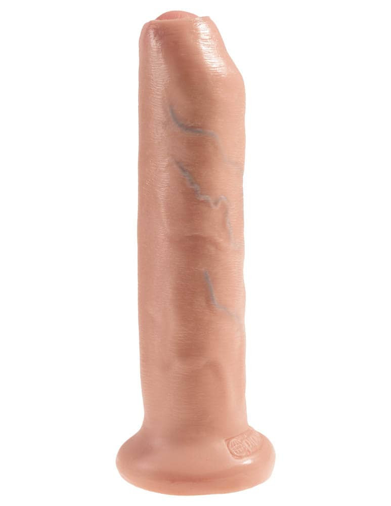 Dildo z przyssawką Uncut Cock 17, 8 cm King Cock