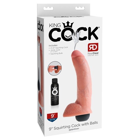 Dildo z funkcją wytrysku 23 cm King Cock