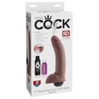Dildo z funkcją wytrysku 23 cm King Cock