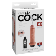 Dildo z funkcją wytrysku 20 cm King Cock