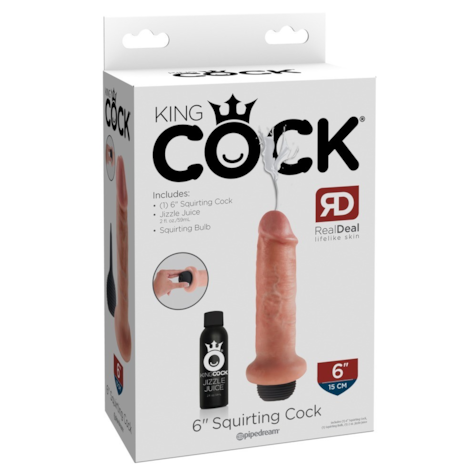 Dildo z funkcją wytrysku 20 cm King Cock