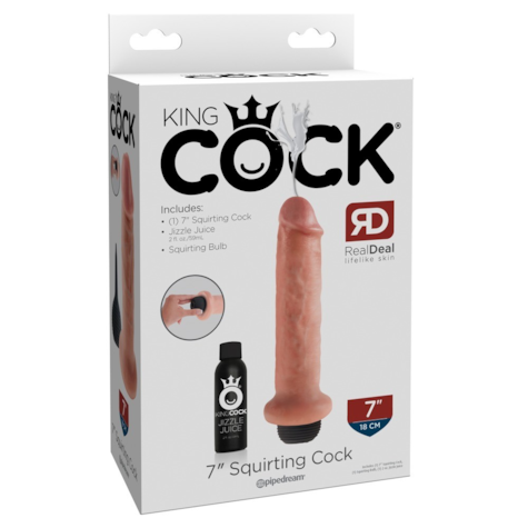 Dildo z funkcją wytrysku 22 cm King Cock