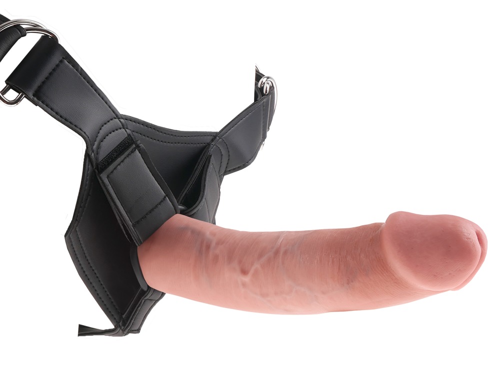 Strap on King Cock dł. 23cm cielisty — zdjęcie 4