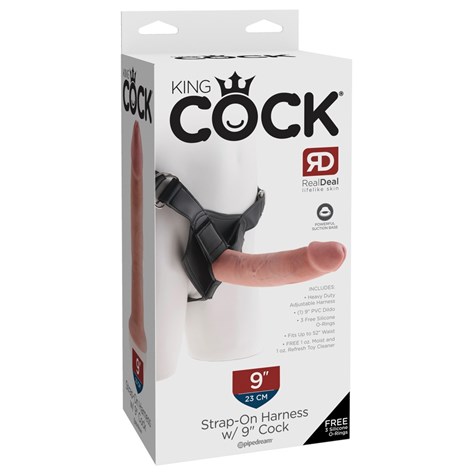 Strap on King Cock dł. 23cm cielisty