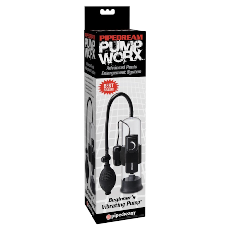 Pompka do penisa dla początkujących Pipedream Pump Worx z wibracjami