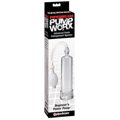 Pompka do penisa dla początkujących Pipedream Pump Worx przezroczysta