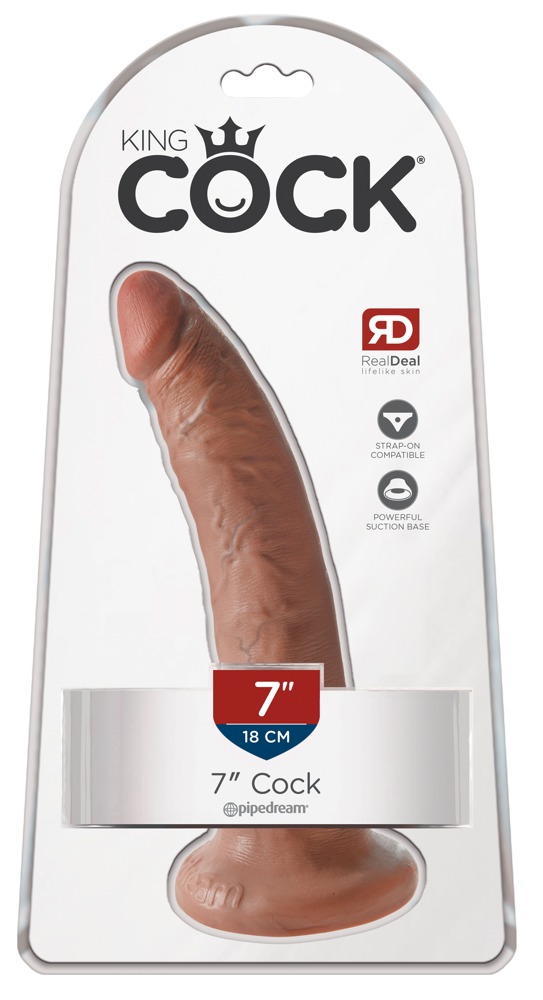 Dildo z przyssawką 18 cm King Cock