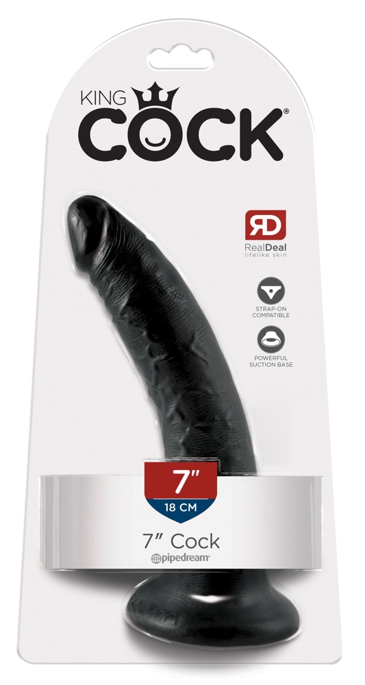 Dildo z przyssawką 18 cm King Cock